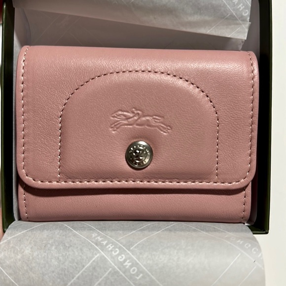 🔥🔥🔥NEW Longchamp Pink Leather Card Holder - Picture 7 of 7